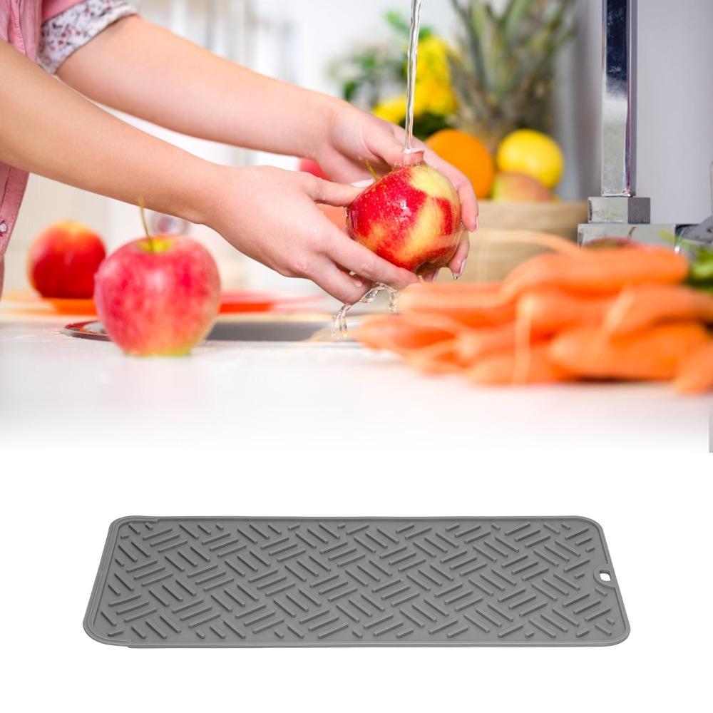 Multiple Optional Color Draining Mat Sink Anti-slip Cushion Countertop Anti-wet