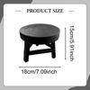 Wood Plant Stool Pot Riser Holder Rustic Round Flowerpot Rack Flower Shelf for Indoor Outdoor