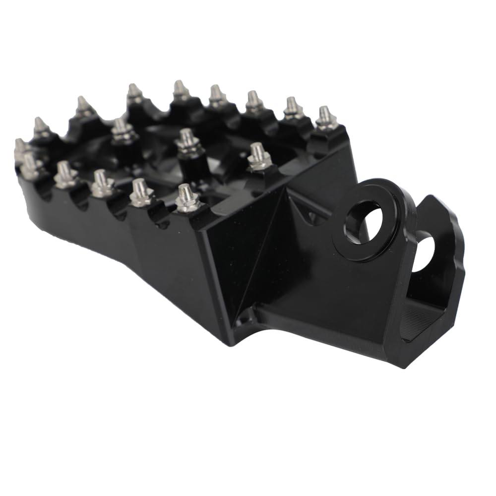 JFG MT125 [JA65/JA55] Motorcycle Foot Peg Step Anti-Slip Aluminum Folding Type Compatible Car Models Hunter Cab [JA65/JA55] Motorcycle - Black