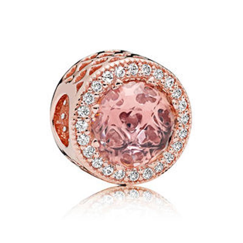 Newest Shining Sparkling Clear Charm Charms For Originalcharms Bracelet Trinket Copper Pandent Charm Bead For Women Jewelry