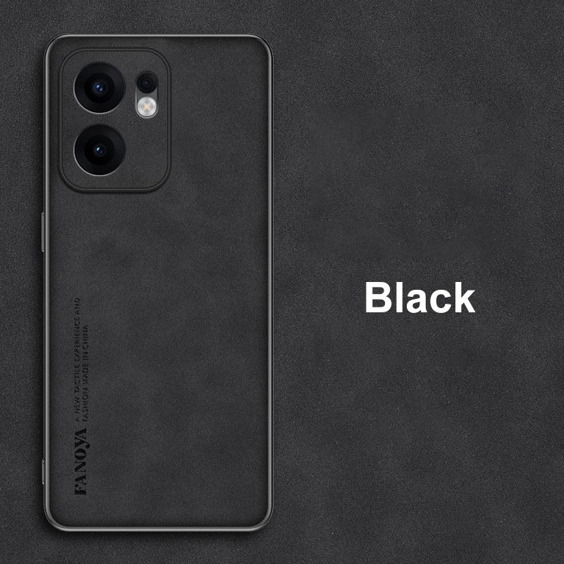 

Для чехла OPPO Reno 13F Роскошный чехол для телефона из ПУ кожи Для OPPO Reno13F Reno13 F 5G Задняя крышка Силиконовый матовый Полная защита Coque For OPPO Reno 13F чёрный