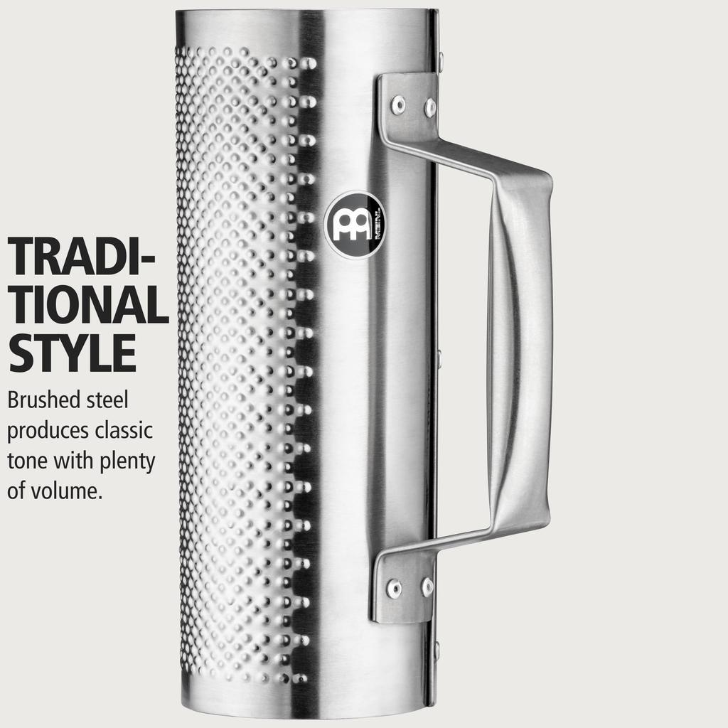 MEINL Percussion Merengue Guira Brushed steel MGU4 ABS X-Small (with creper) []