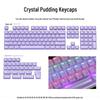 XVX Crystal Jelly 113-Unit Two-Color Mechanical Keycaps with Side Engraving