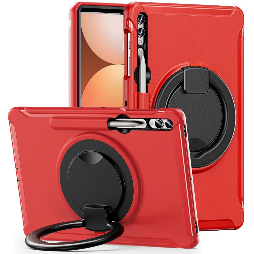 For Samsung Tab Case S9 S8 S7 Plus S10 FE S6 A9 A8 S7fe A7 Lite Handle Kickstand Shockproof Stand Hard Tablet Cases Cover Funda