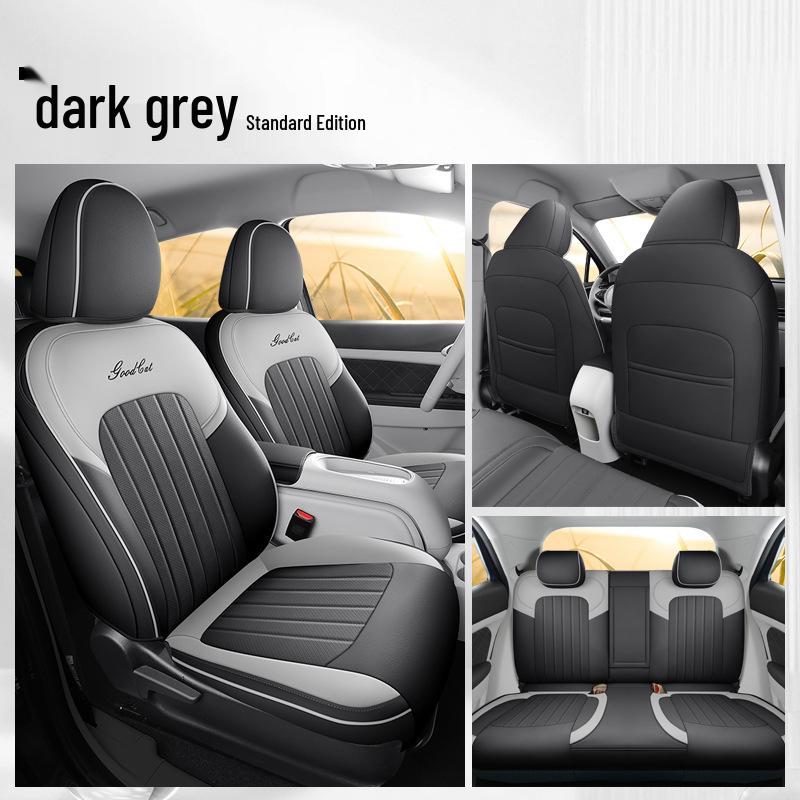 ORA Good Cat GT Universal Leather Car Seat Cover - Cartoon Design, Four Seasons, Full Surround