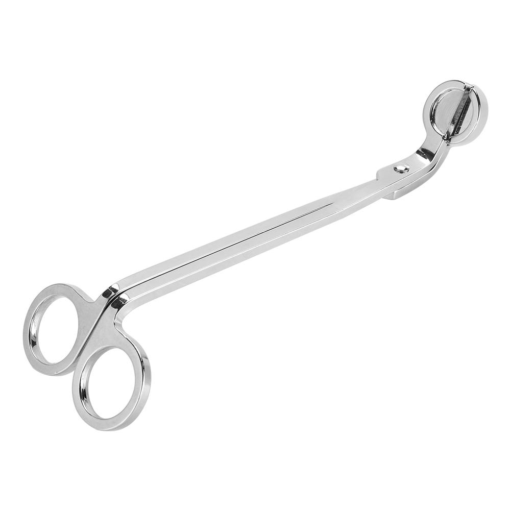 1Pcs Fashion Plating Stainless Steel Candle Heart Clip Wick Trimmer Scissors Tool(sliver)