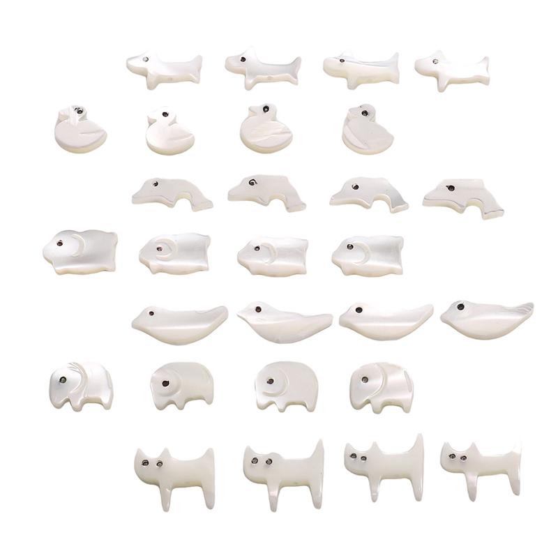Natural Shells Cute Animal Charms For DIY Necklace Bracelet Earrings Jewelry Making