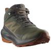 SALOMON Elixir Slip-Resistant Water-Resistant Mid-Top Hiking Shoes Men's Olive Green Sneakers L47560300