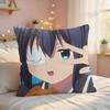 TTakanashi Rikka Sexy Anime Cushion Cover Silky Short Plush Invisible Zipper Dustproof Sofa Pillow Case For Home Decor