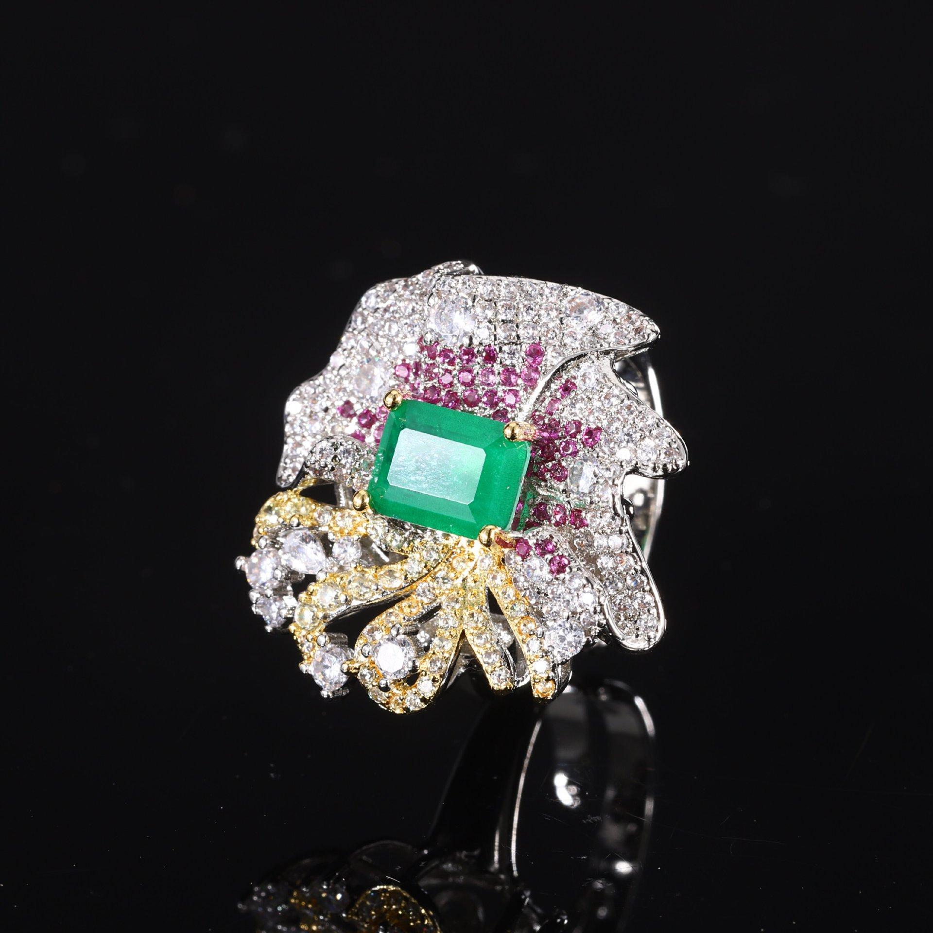 

Роскошные высококачественные настоящие изумрудные ожерелья, серьги, кольца, полные бриллиантов, женский стиль