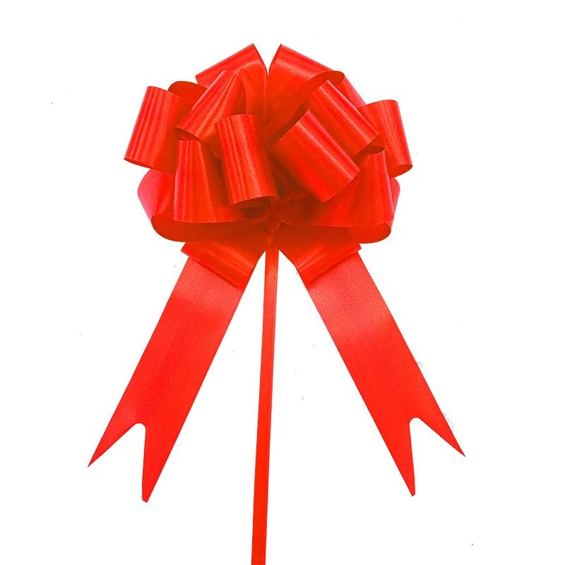 30pcs Christmas Garland Flower Ribbon Holiday Wedding Party Gift Box Packaging Ribbon Stereoscopic Spherical Hand Pulled Flower