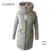 Gasman 2021 Thcik fashion Brand down Parka Dámská zimní bunda dámské kabáty s kapucí Dámské teplé svrchní oblečení vysoce kvalitní vintage 210