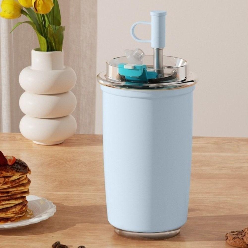 Double Drinking Travel Thermos Bottle Stainless Steel Drinking Kettle Tumbler Coffee Mug  For Car