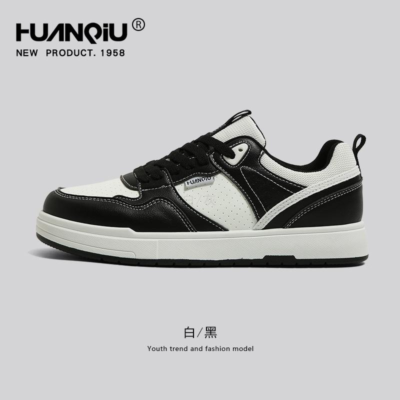 Global platform white shoes men's shoes YW-223965W trendy casual shoes versatile breathable spring and autumn sports shoes