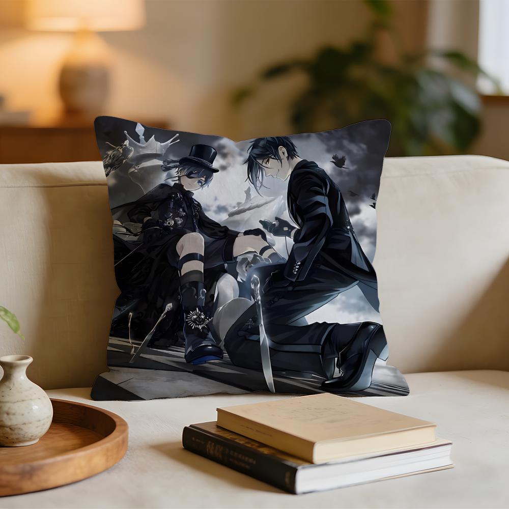 

Anime BBlack BButler Cushion Cover Short plush pillowcase for bed sofa carwashable 30x30cm