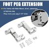 Foot Peg Extension 2 1/4" Adjustable Passenger Peg Mounts Highway Peg Clamps Male Mount Bracket Fit For Harley Touring Road King Street Glide Road