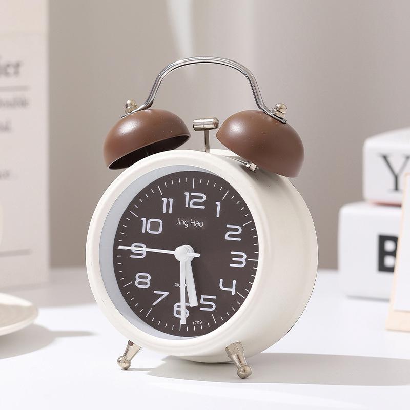 Super Loud Cartoon Metal Desktop Alarm Clock - Silent, Creative Digital Wake-Up Clock
