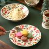 Christmas Ceramic Tableware Cake Dessert Dish Home Party Dinner Snack Plate Breakfast Bowl Easy To Clean Merry Christmas Supplie