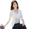White Blazer Women's Thin Summer New Casual Professional Top Short Small Seven-quarter Sleeve Suit Spring