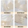 Traceless underwear women's no steel ring gather one piece fixed cup soft support anti-sagging girls small chest gather bra