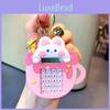 Cute Blue Star Bunny Calculator Keychain Soft Rubber Adorable Gift For All Occasions