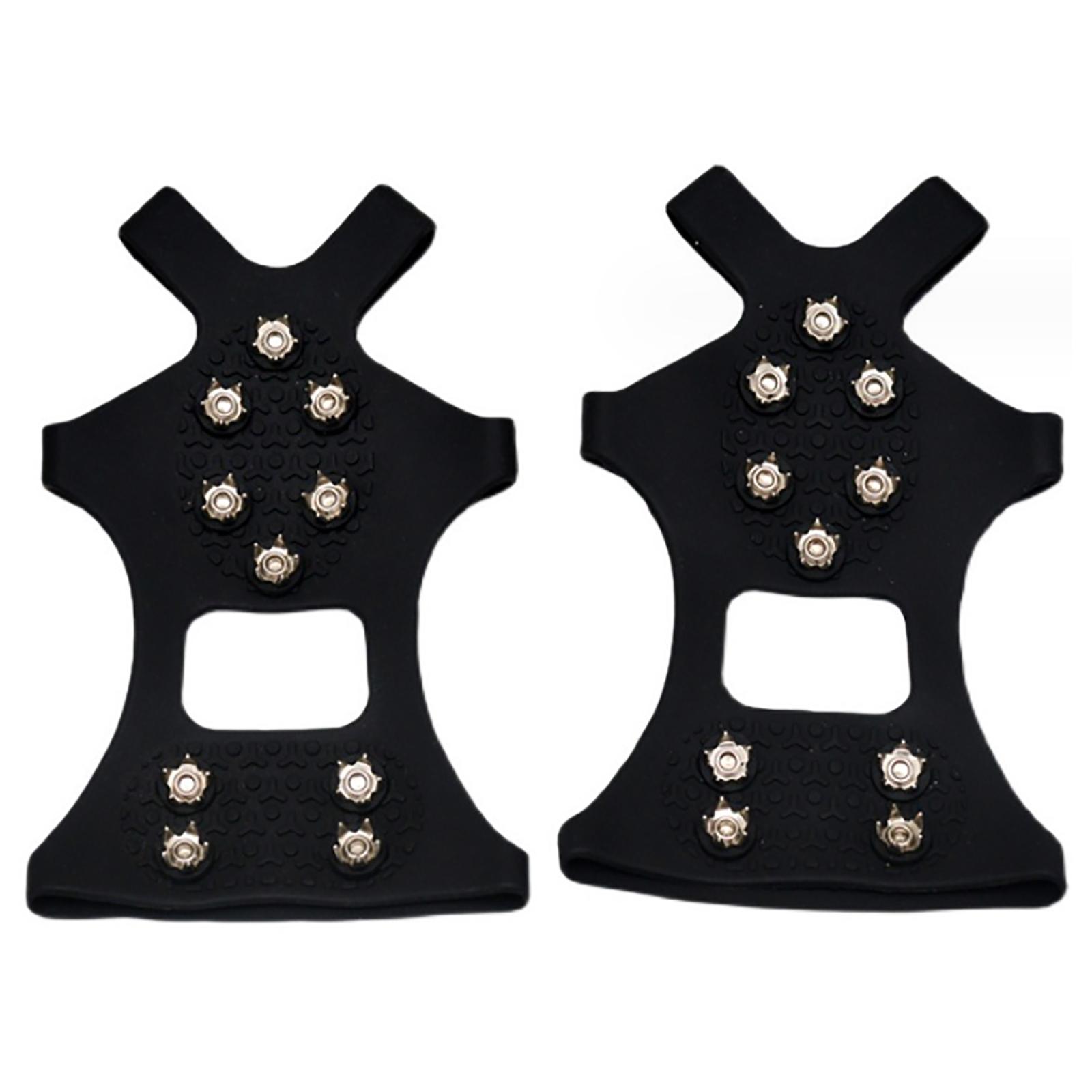 

Crampons Ice Cleats Traction Snow Grips for Boot and Shoes, Shoe Spikes for Men Women Walking on The Ice, Snow and Mud S