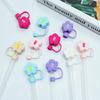 Flower Straw Stopper Flower Shape Drinking Straw Tips Lids Straw Caps Protector Dust Proof Plugs Drinking Supplies