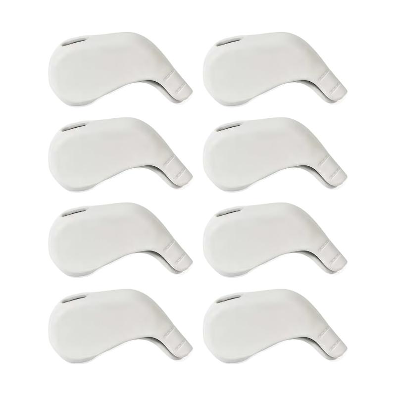 High Elastic Golf Iron Club Head Cover Protection Sleeve Waterproof Soft PU Golf Club Head Cover Golf Rod Head Cases белый