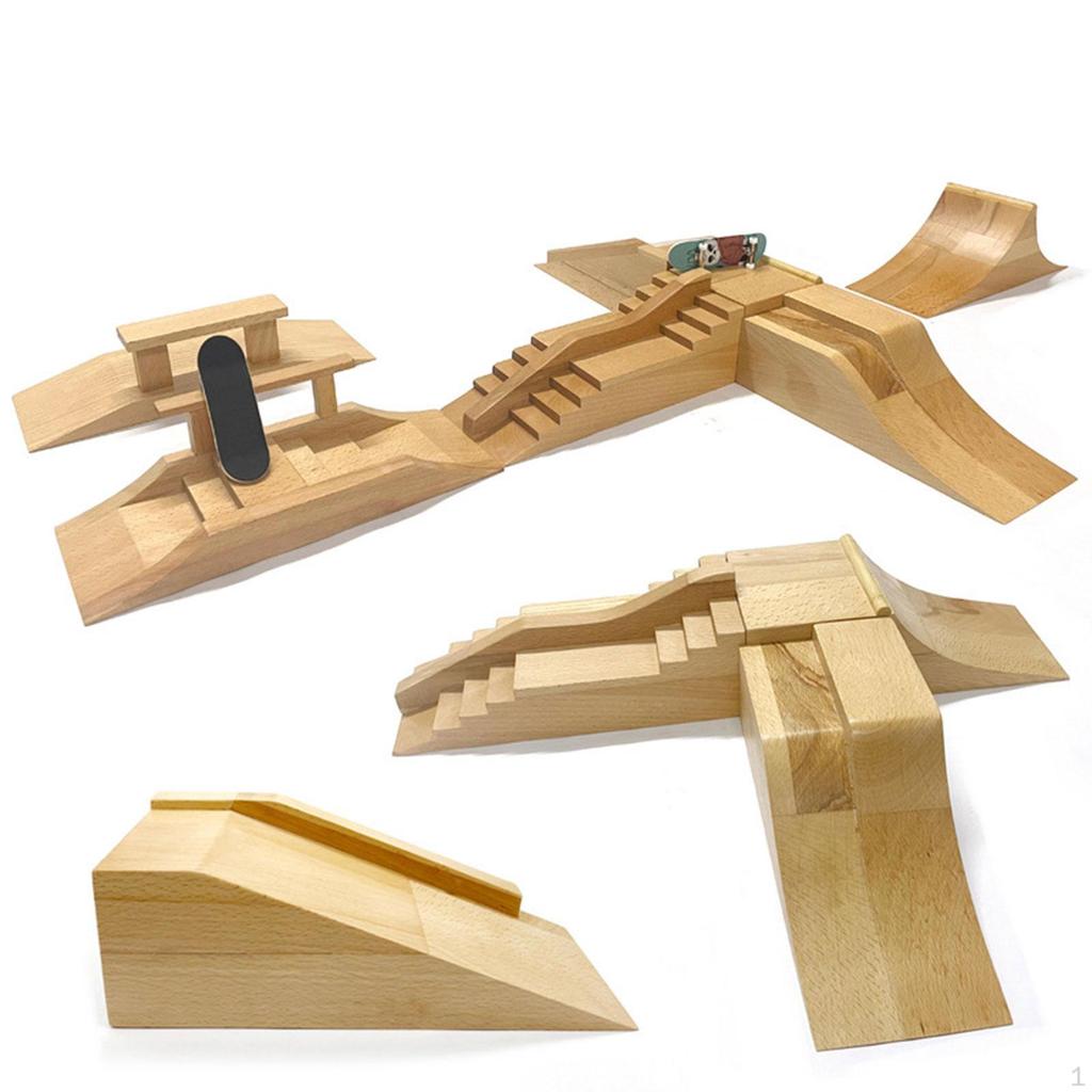 Wooden Fingerboard Ramp Accessories Ornament Multifunctional Professional Grade Improve Creativity