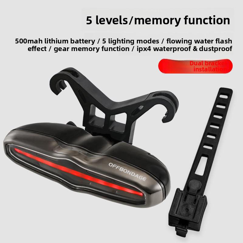

OFFBONDAGE Bike Taillight Smart Auto Brake Sensing Light Waterproof Rechargeable MTB Road Bicycle Rear Light Cycling Accessory