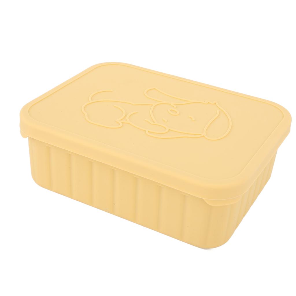 Cajas de Almuerzo de Silicona 3 Compartimentos Extraíbles Reutilizables a Prueba de Fugas Contenedores de Comida para Escuela Trabajo Viajes Aptos para Microondas 880ml