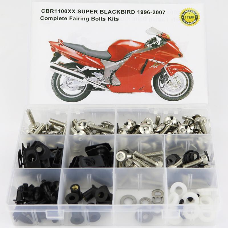 Fit For Honda CBR1100XX 1997-2007 Complete Full Fairing Bolts Kit Motorcycle Covering Complete Fairing Clips Screws Bolts Kit