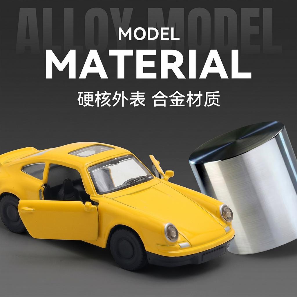 1:43 Alloy car model vintage vintage car with double doors and pull back toy car gift