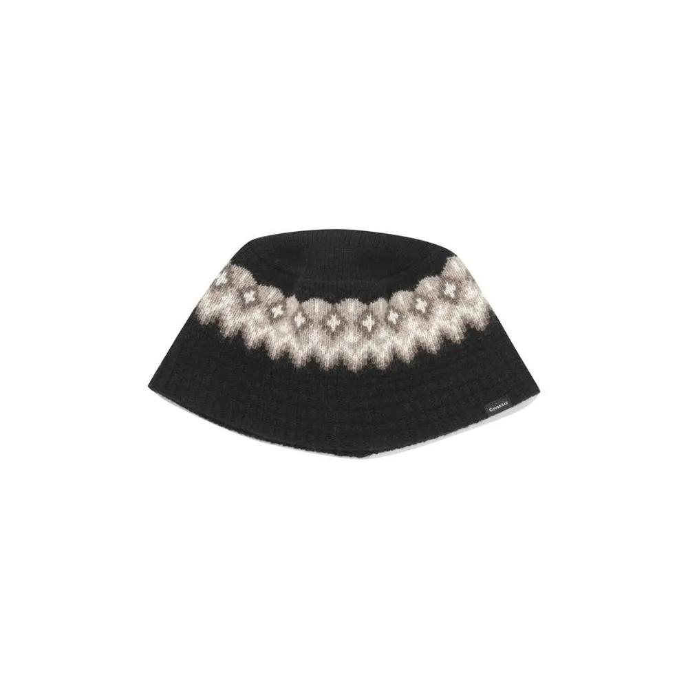 Logo Jacquard Lambswool Bucket Hat Black CO2504CA07BK F