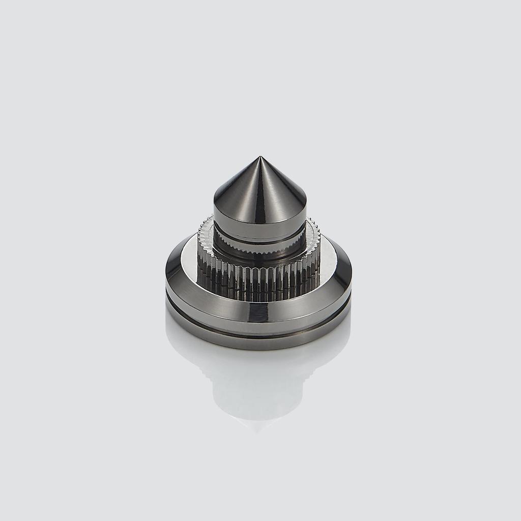 Pailvens Speaker 8 Height Adjustable Speaker Metal Spike Stands with 16 for Improved Audio Sound Quality and Vibration Black Insulators, Pieces,