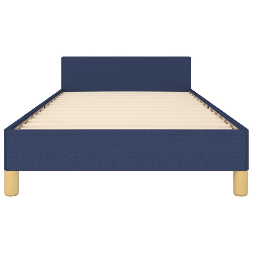 Vidaxl Bed Frame Without Mattress Blue 90X200 Cm Fabric