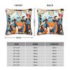 Haikyuu Karasuno Square Pillow Case Polyester Decorative Pillow Japanese Anime Volleyball  Fashion Pillowcase