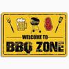 1Pc Retro DAD'S BBQ Metal Aluminum Sign Decorative Plaque Wall Decor for Barbecue Bar Pub Kitchen Party Zone Vintage Metal Plate