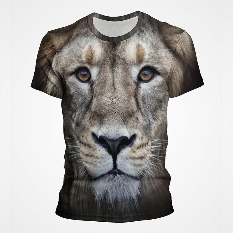 Funny Animal Lion 3D Printed T-Shirt For Men Women Fashion Casual Cool Graphic