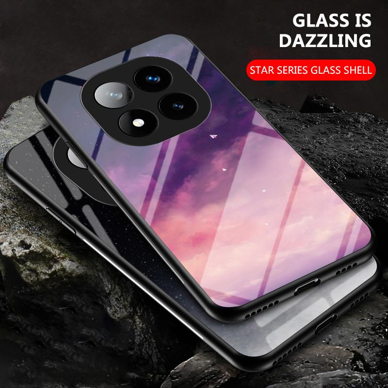 Für Xiaomi Redmi Note 14 Pro Plus 14 Pro 14 Sternenhimmel Muster Glas Handyhülle