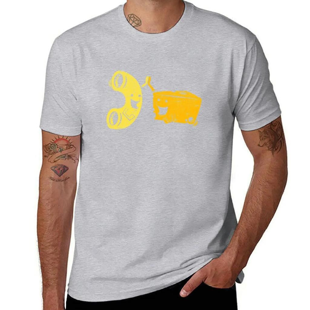 Mac And Cheese T-Shirt vintage graphic tee Short sleeve tee mens plain t shirts