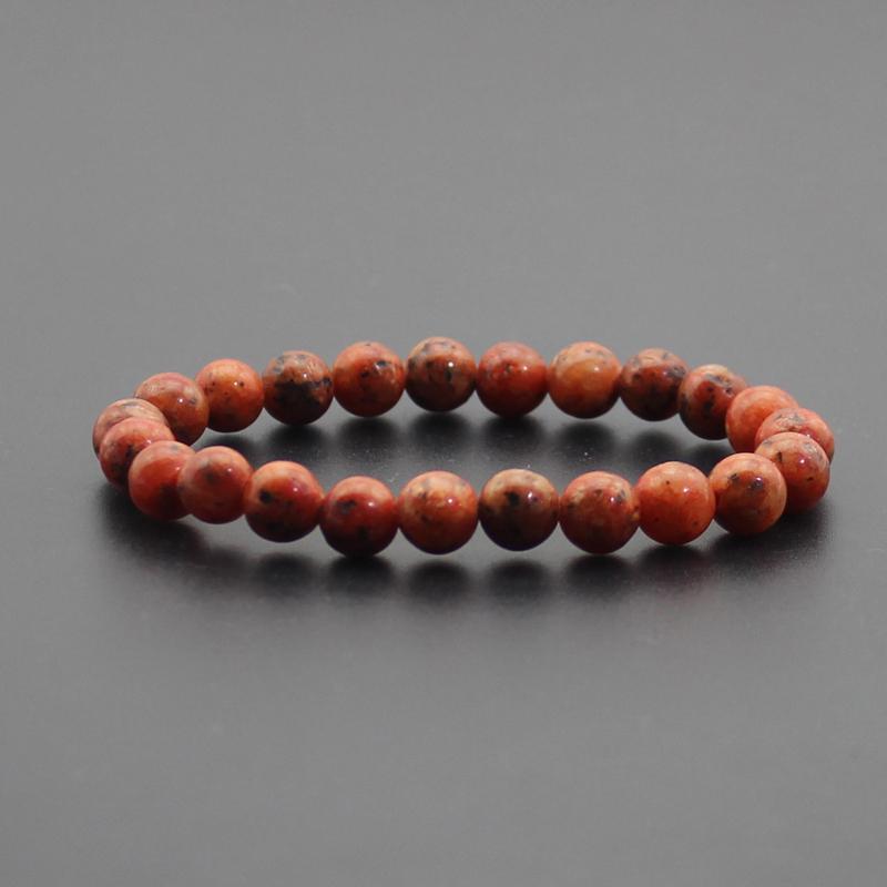 Beaded Bracelet 8mm Natural Stone Beads Black Onyx Lava Tiger Eye Agate Quartz Healing Energy For Women Men Yoga Chakra Jewelry