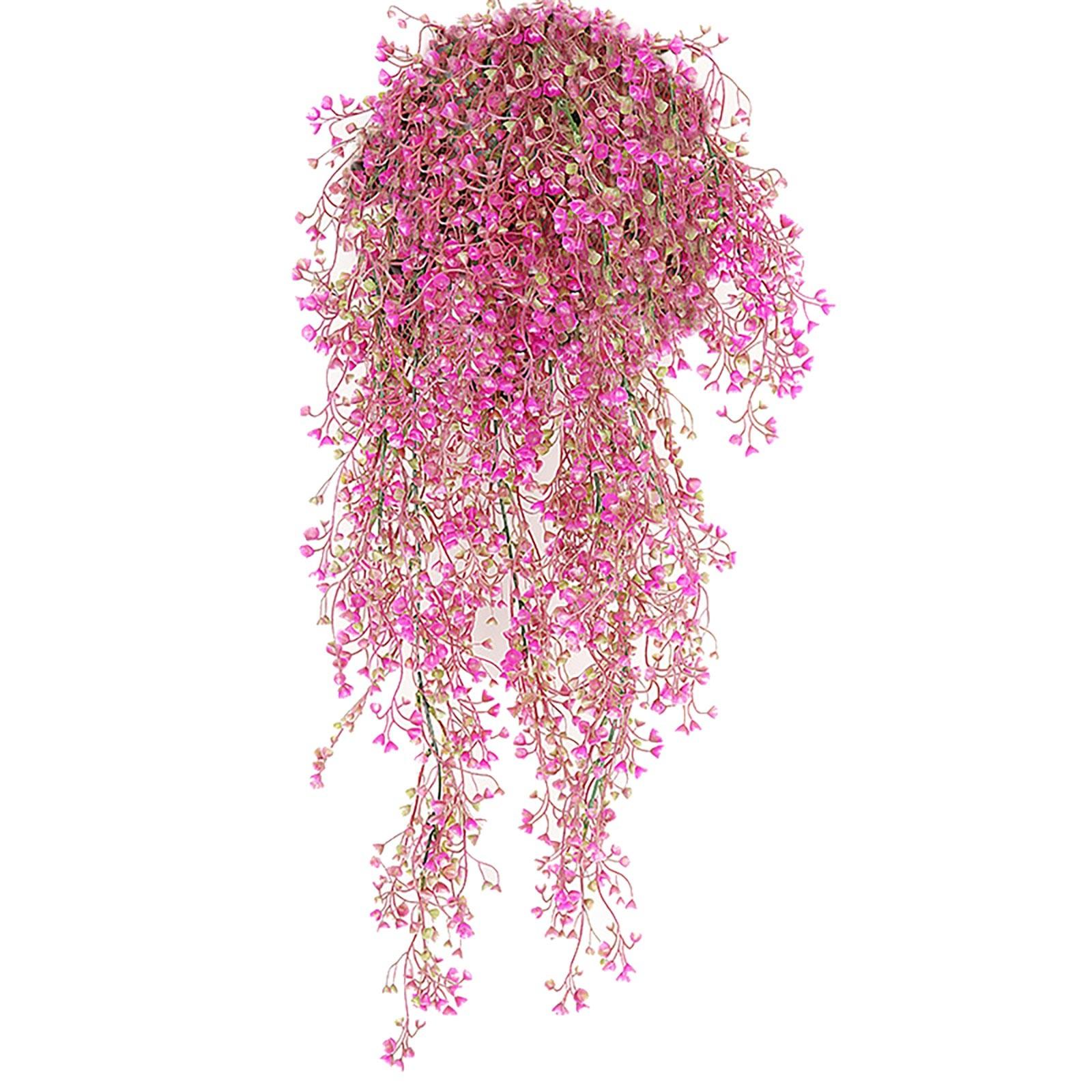 

Искусственные висячие гирлянды из плюща, растения, виноградная лоза, искусственная листва, цветок глицинии, домашний DIY фиолетовый C