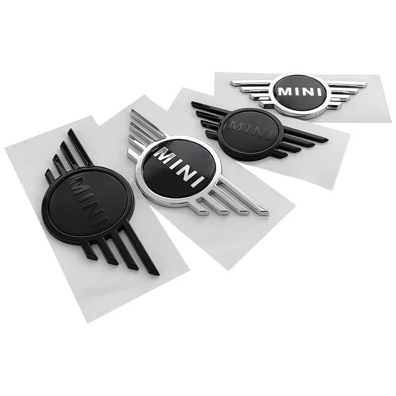 Heck Emblem Logo ABS 14,3CM 11,3CM Auto Frontaufkleber für MINI Countryman Clubman JCW F55 F56 F60 Plakette Auto Zubehör