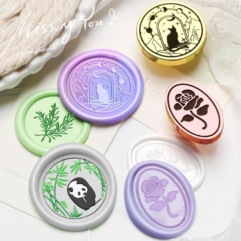 Scrapbooking Stamp Head, Floral Wax Seal Stamp Head Animal Wax Seal Stamp Head