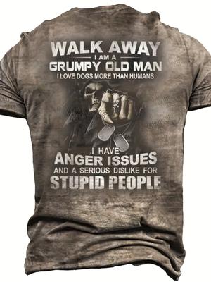 Men's Funny Grumpy for Man Saying T-Shirt - 3D All-Over P