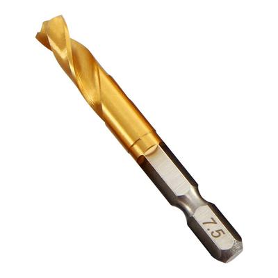 Broca helicoidal duradera de 2-11 mm con vástago hexagonal, abridor de agujeros ultracorto, acero inoxidable, broca especial para madera y metal