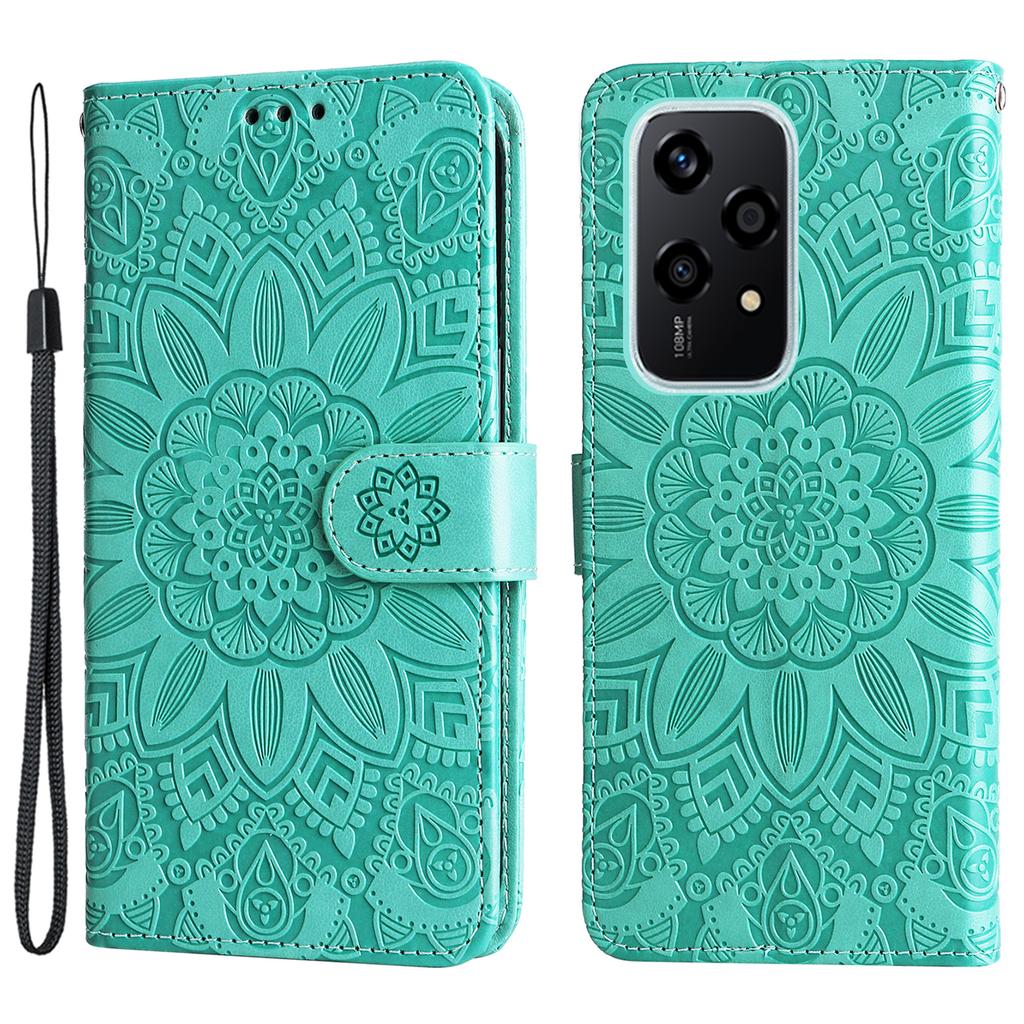 For Honor 200 Lite Case Imprinted Sunflower Magnetic Phone Stand Cover