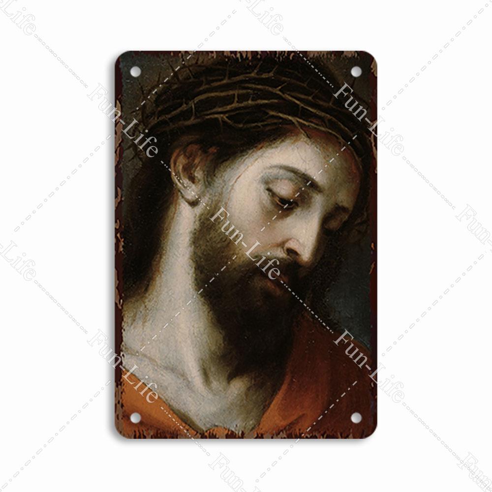 Christianity Vintage Decorative Metal Tin Sign Virgin Mary Retro Plaque Wall Decor Plate Jesus  Bar Pub Club Art Poster 20x30cm