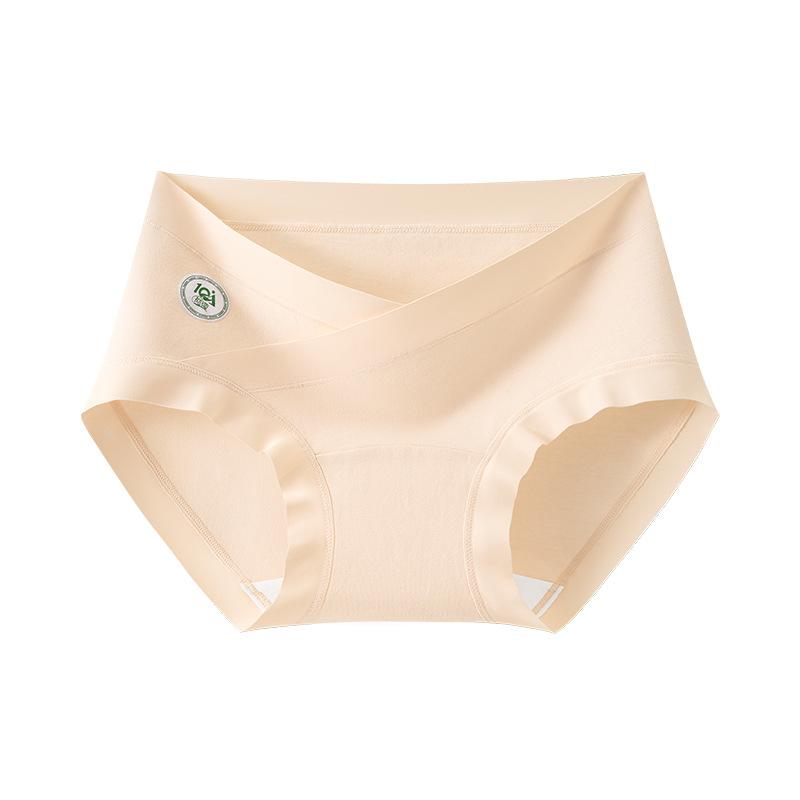 

Женское весенне-осеннее нижнее белье с хлопковой ластовицей, с низкой посадкой, бесшовное, для беременных XXL абрикосовый